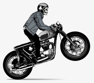 Motorcycle Helmet Skull - Skull Rider Logo Vector, HD Png Download, Free Download