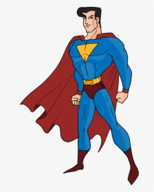 Superman Images Facts About Only Clip Art - Cartoon Superman, HD Png Download, Free Download