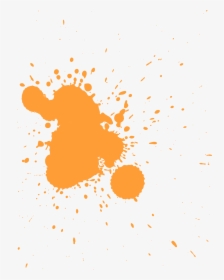 Color Splat Transparent Clipart - Transparent Orange Paint Splatter, HD Png Download, Free Download