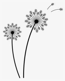 Art Dandelion - Dandelion Flower Clip Art, HD Png Download, Free Download