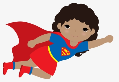 Transparent Supergirl Clipart - Clip Art Kid With A Cape, HD Png Download, Free Download