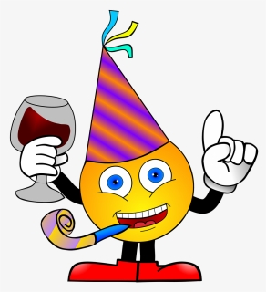 Smiley, Party, Anniversary, New Year"s Eve, Neujahre - Birthday Wishes Your Self, HD Png Download, Free Download