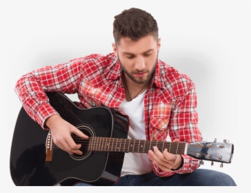 Transparent Acoustic Guitar Png - Man With Guitar Png, Png Download, Free Download