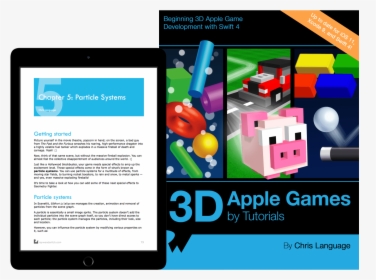 3d Apple Games By Tutorials Book Cover - 3d Game Development With Swift, HD Png Download, Free Download