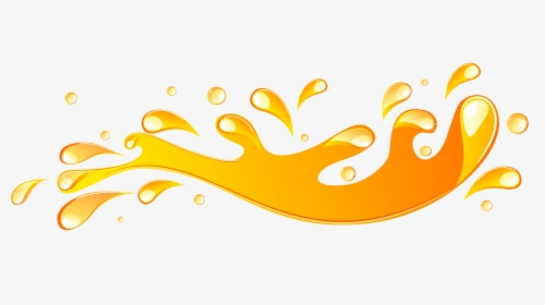 Graphic Drop Yellow Liquid Gold Drops Transprent Png - Strawberry Juice Strawberry Splash, Transparent Png, Free Download