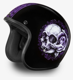 D - O - T - Cruiser Floral Skull Helmet"  Class=, HD Png Download, Free Download