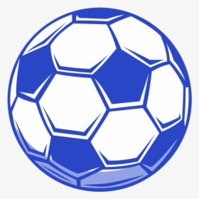 Blue Soccer Ball Png Clipart , Png Download - Soccer Ball Clipart Blue, Transparent Png, Free Download