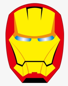 Face Clipart Ironman - Mascara Iron Man Comic Png, Transparent Png, Free Download