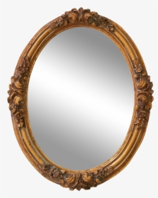 Vintage French Provincial Style Oval Gilt Mirror Chairish - Circle, HD Png Download, Free Download