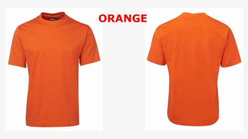 Custom Printed Unisex T-shirts Orange - T Shirt Back And Front Png, Transparent Png, Free Download