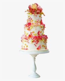 Wedding Cake Png - Cake With Flowers Free Download, Transparent Png, Free Download