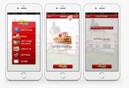 Old Ui Screens - N Out Burger, HD Png Download, Free Download