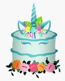 Unicorn Cake, Unicorn, Cake, Cute, Dessert, Cupcake - Birthday Cake, HD Png Download, Free Download