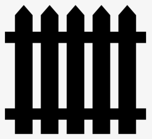 Fence Svg Black - Fence Icon Png, Transparent Png, Free Download