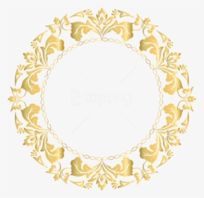 Transparent Gold Frame Clipart Free - Gold Border Design Png, Png Download, Free Download