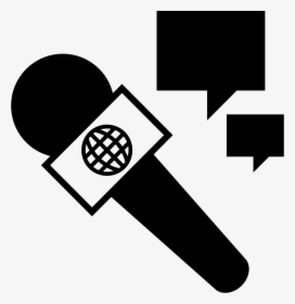 Interview - Microphone Reporter Clipart, HD Png Download, Free Download