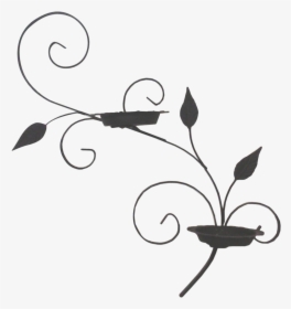 Salterini-style Iron Wall Planter In A Scrolled Design, HD Png Download, Free Download