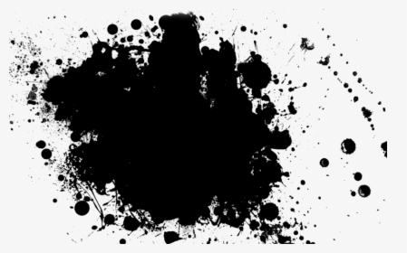 Splatter Transparent - Black Paint Splatter Png, Png Download, Free Download