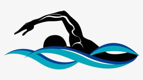 Swimming Silhouette Drawing Illustration - Silhouette Swimming Clip Art, HD Png Download, Free Download
