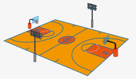 Basketball Court, HD Png Download, Free Download