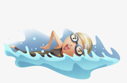 Swimmer Drawing Animation - Swimmer Cartoon Png, Transparent Png, Free Download