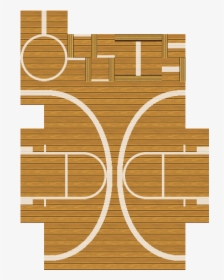 Basketball - Court - Lines - Modern - Wood, HD Png Download, Free Download