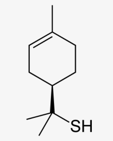 Grapefruit Mercaptan 2d Skeletal Vertical - Delta Cadinene, HD Png Download, Free Download