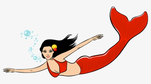Swimmer Kids Swimming Pool Clipart Free Images Clipartixtop - Swimming Mermaid Clip Art, HD Png Download, Free Download