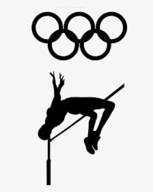 High Jump, Track And Field, Olympics, Jump, Field - Archer Black And White, HD Png Download, Free Download