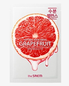 Saem Natural Grapefruit Mask Sheet, HD Png Download, Free Download