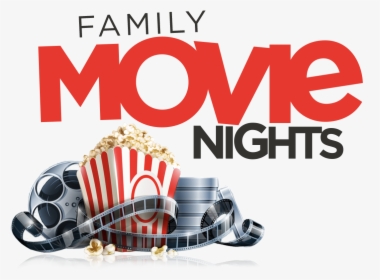 Family Movie Night Png - Movie And Popcorn Clipart, Transparent Png, Free Download