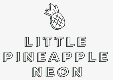 Little Pineapple Neon - Circle, HD Png Download, Free Download