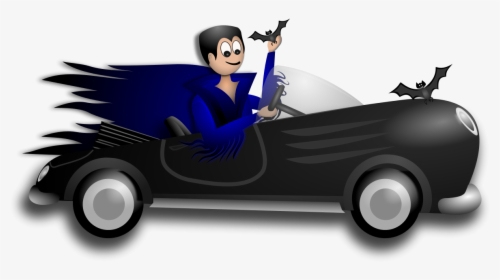 Little Dracula Driver Clipart By Merlin2525 - Halloween Car Clip Art, HD Png Download, Free Download
