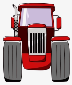 Preview - Front View Tractor Clipart, HD Png Download, Free Download