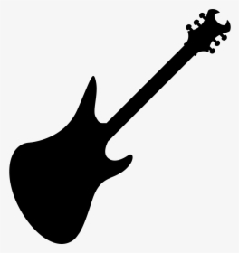 Electric Guitar Variant Silhouette - Bc Rich Warlock Matte Black, HD Png Download, Free Download