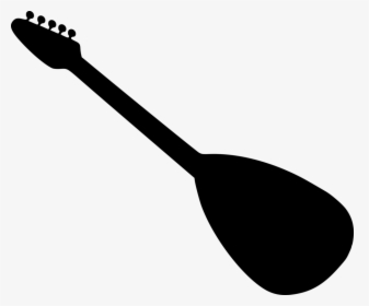 Monochrome Photography,musical Instrument Accessory,cutlery - Guitar Silouet, HD Png Download, Free Download