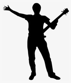 File Band Silhouette 08 Svg Wikimedia Commons - Bass Player Silhouette Png, Transparent Png, Free Download