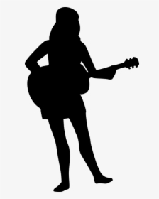 Silhouette, Guitar, Guitarist, Entertainment - Silhouette, HD Png Download, Free Download