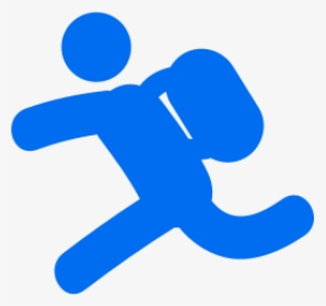 Backpacker Running Png, Transparent Png, Free Download