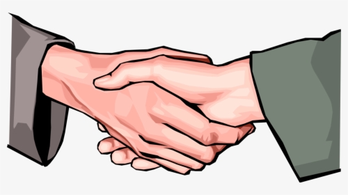 Associates Shake Hands In Greeting Or Agreement - Greeting Hands Clipart, HD Png Download, Free Download