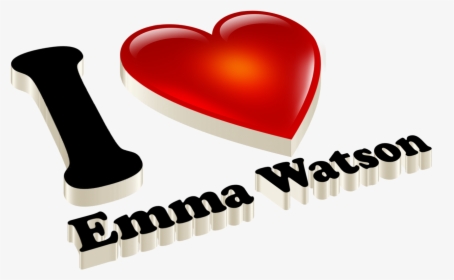 Emma Watson Love Name Heart Design Png - Viraj Name, Transparent Png, Free Download