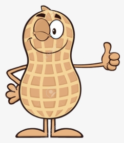Peanut Free Cartoon Clipart Images At Vector Clip Transparent - Cartoon Peanut Clipart, HD Png Download, Free Download