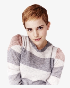 Clip Art Emma Watson Pixie - Emma Watson Pixie Cut Hair Stages, HD Png Download, Free Download