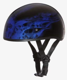 Skull Cap Blue Flames - Casque Moto Sons Of Anarchy, HD Png Download, Free Download