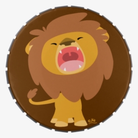 Lions Clipart Roaring - Roaring Cute Lion Animated, HD Png Download, Free Download
