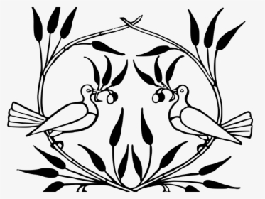 White Dove Clipart Olive Branch - Art Drawings With Elements Of Art, HD Png Download, Free Download