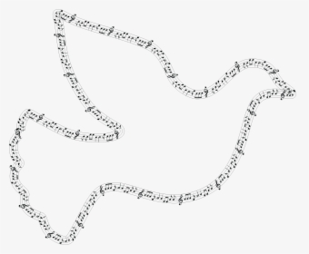 Musical Peace Dove Clip Arts - Musical Notes With Dove, HD Png Download, Free Download
