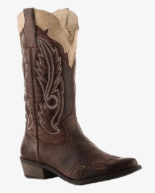 Brown Embroidered Women"s Cowboy Boot - Lucchese King Ranch Boots, HD Png Download, Free Download