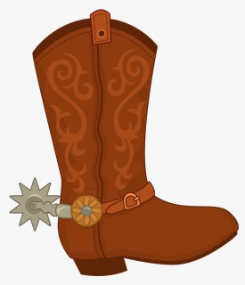 Bota Cowboy / Cowboy Boot / Country / Western / Velho - Cartoon Cowboy Boot Png, Transparent Png, Free Download
