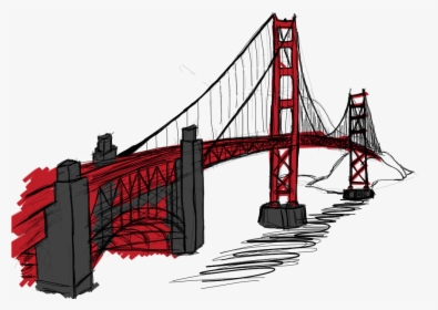 Golden Gate Bridge Png , Png Download - Gold Gate Bridge Png, Transparent Png, Free Download